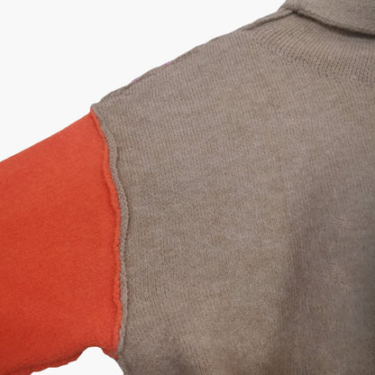 Women's Crew Neck Colorful Knit Sweater