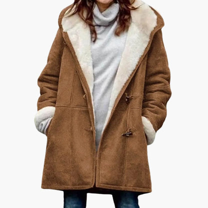 Warm Women's Parka Jacket with Pockets