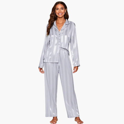 Women's Cozy Sleepwear Set with Top and Bottoms
