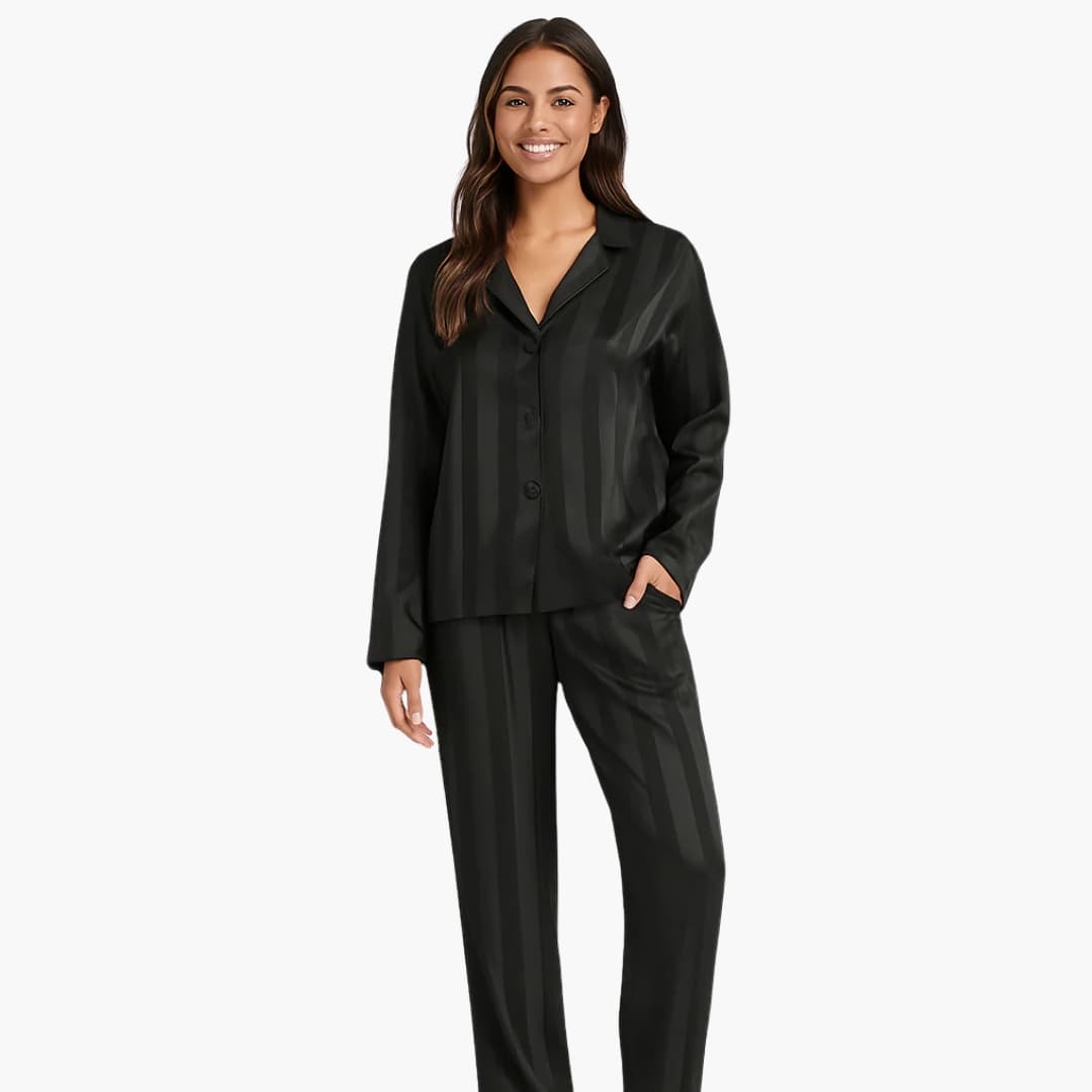 Women's Cozy Sleepwear Set with Top and Bottoms