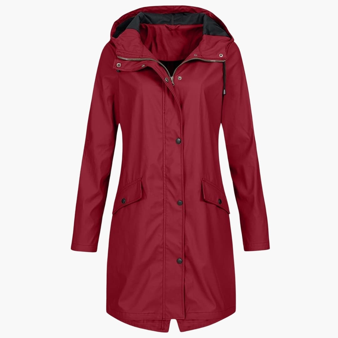 Waterproof Ladies Parka with Hood and Zip