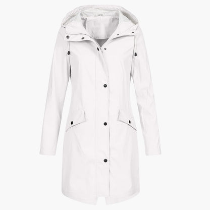 Waterproof Ladies Parka with Hood and Zip
