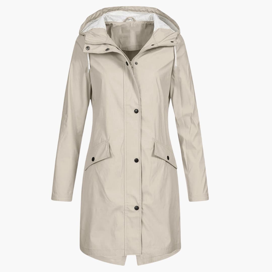 Waterproof Ladies Parka with Hood and Zip