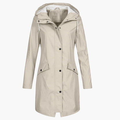 Waterproof Ladies Parka with Hood and Zip