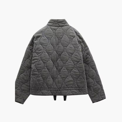 Women's Padded Zip Up Coat with Pockets