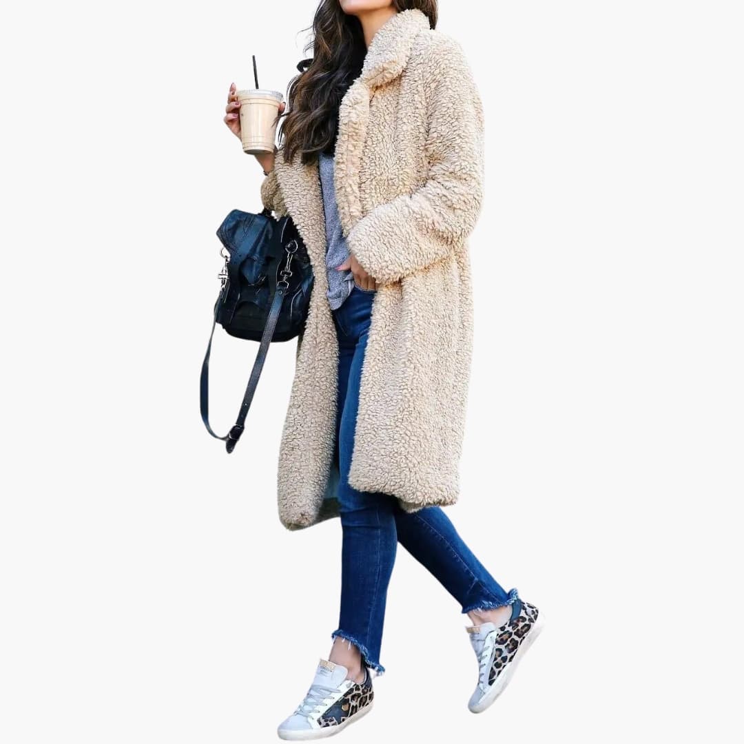 Women's Oversized Faux Fur Parka Coat