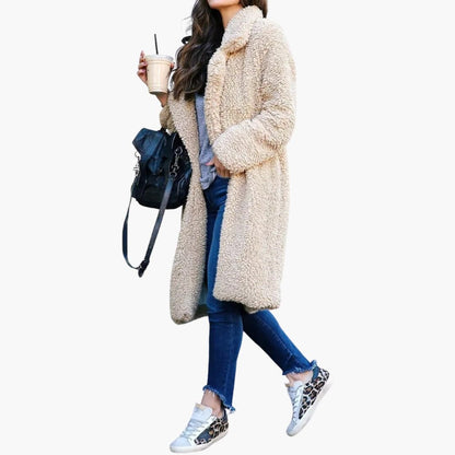 Women's Oversized Faux Fur Parka Coat