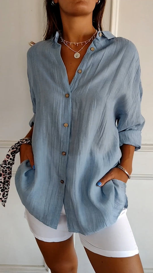 Women's Button Down Shirt made of Cotton