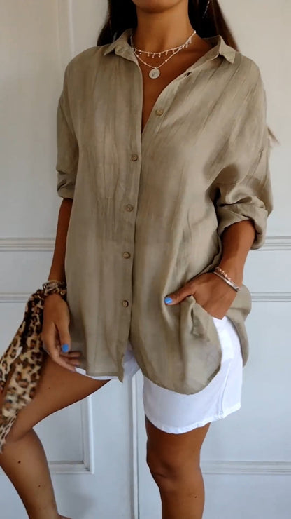 Women's Button Down Shirt made of Cotton