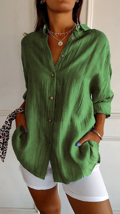 Women's Button Down Shirt made of Cotton