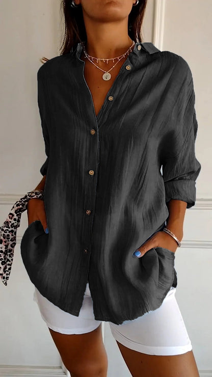 Women's Button Down Shirt made of Cotton