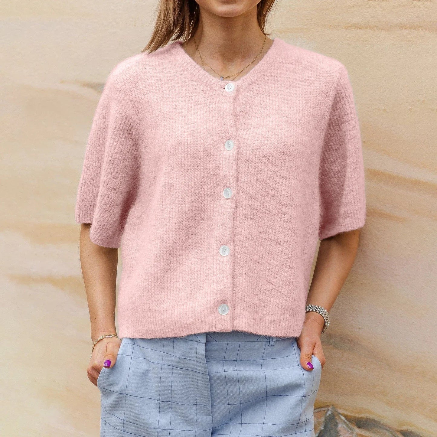 Women's Cardigan With Button Closure