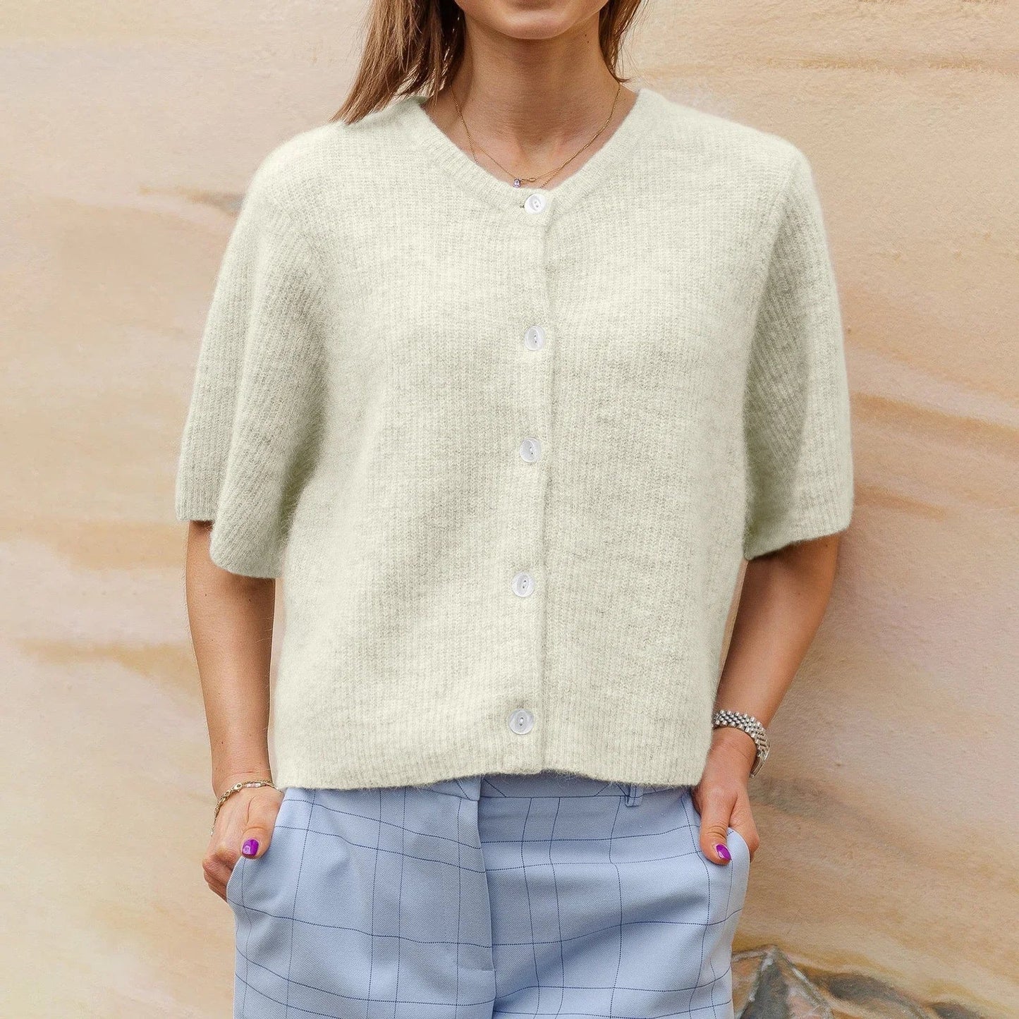 Women's Cardigan With Button Closure