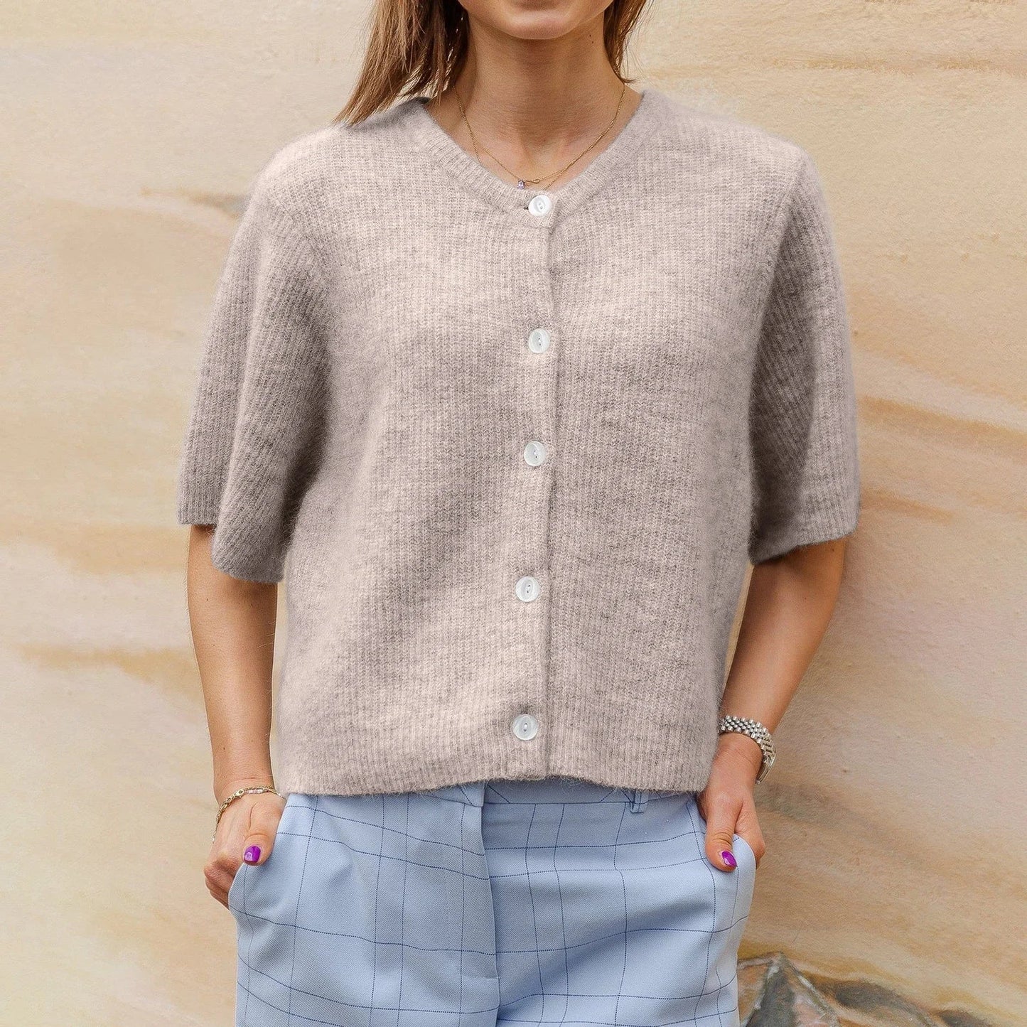 Women's Cardigan With Button Closure