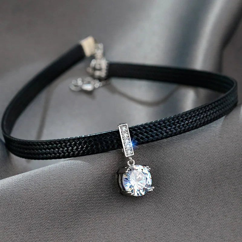 Women's Geometric Crystal Necklace