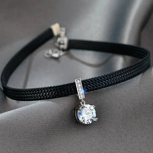Women's Geometric Crystal Necklace