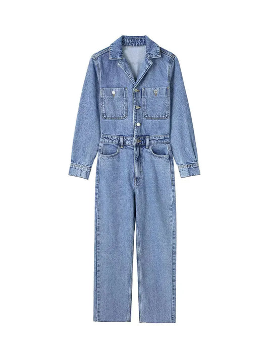 Women's jumpsuit made of denim