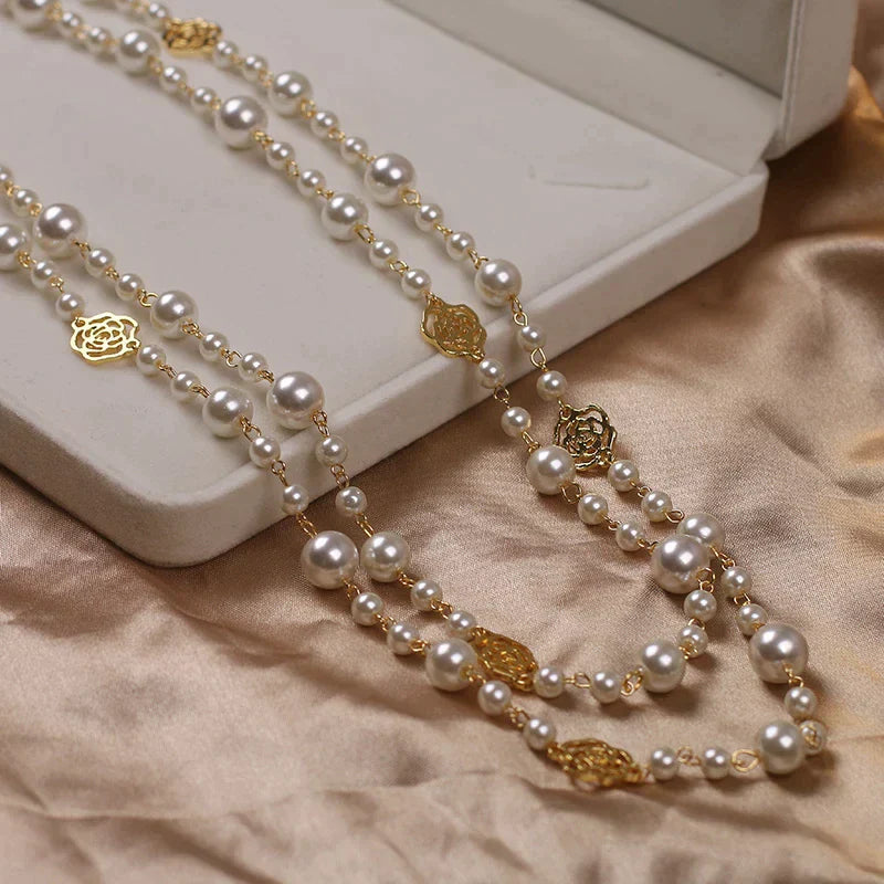Women's Long Pearl Necklace