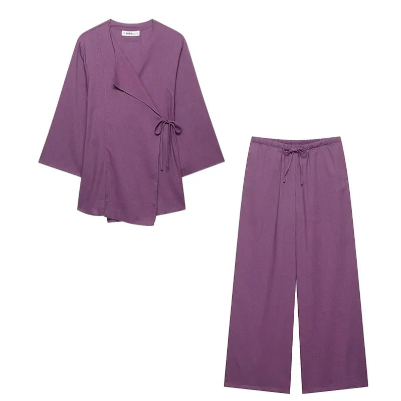 Women's linen suit