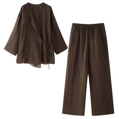 Women's linen suit