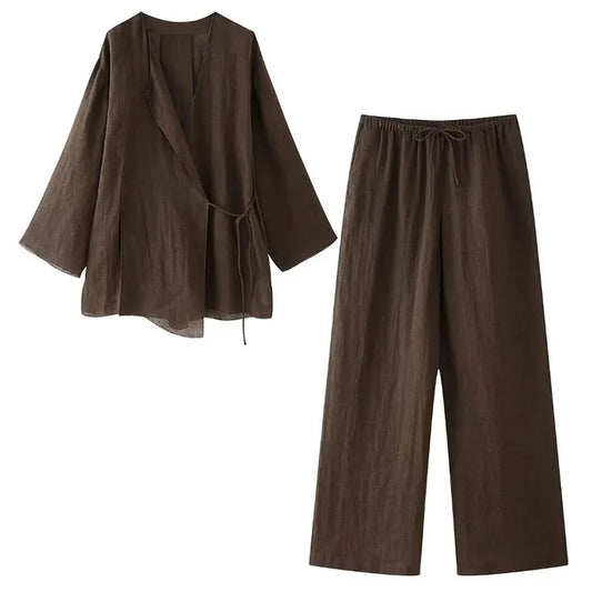 Women's linen suit