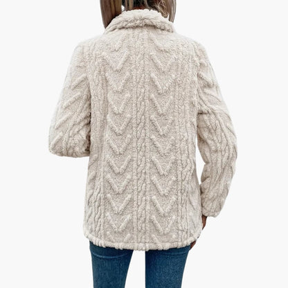Women's Open Front Faux Fur Coat