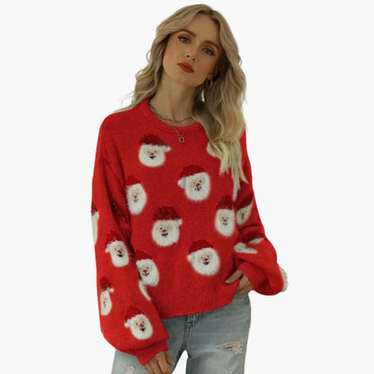 Women's Crew Neck Holiday Sweater