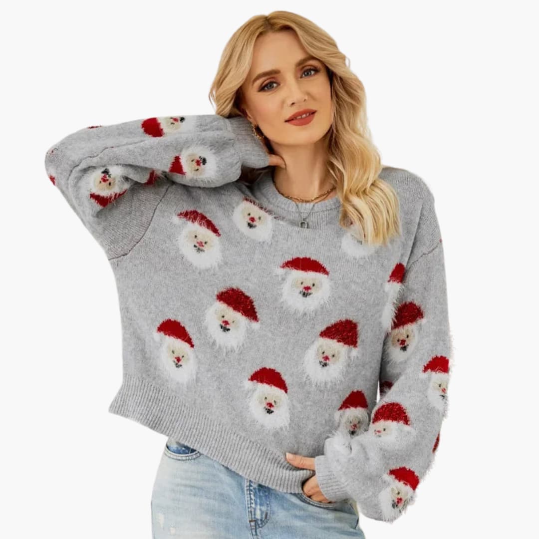 Women's Crew Neck Holiday Sweater
