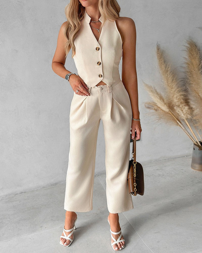 Vesta - Chic 2 Piece Women's Pants Suit