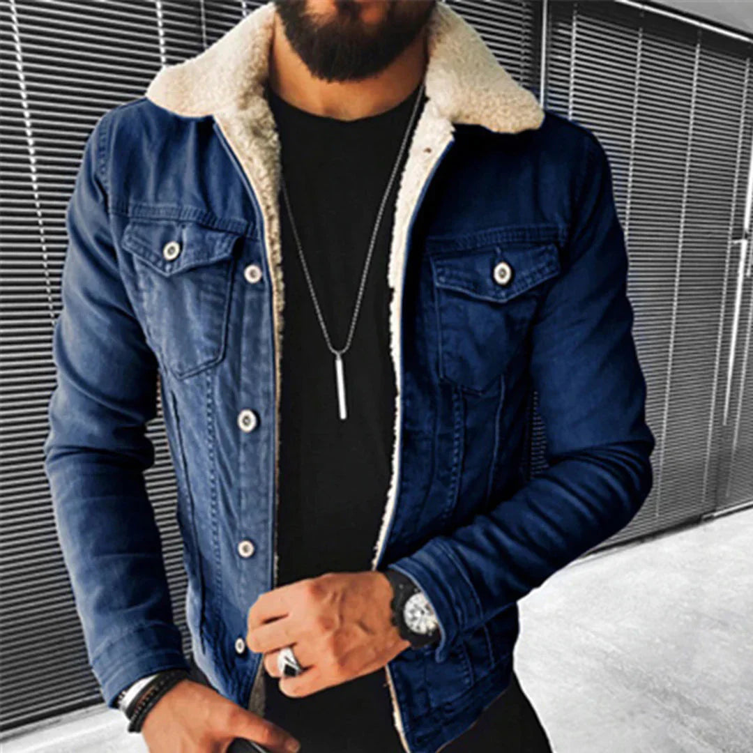 Vintage Style Slim Fit Jeans Jacket - Olytrend