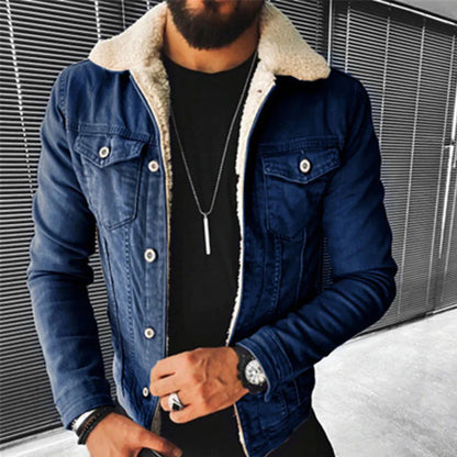 Vintage Style Slim Fit Jeans Jacket - Olytrend