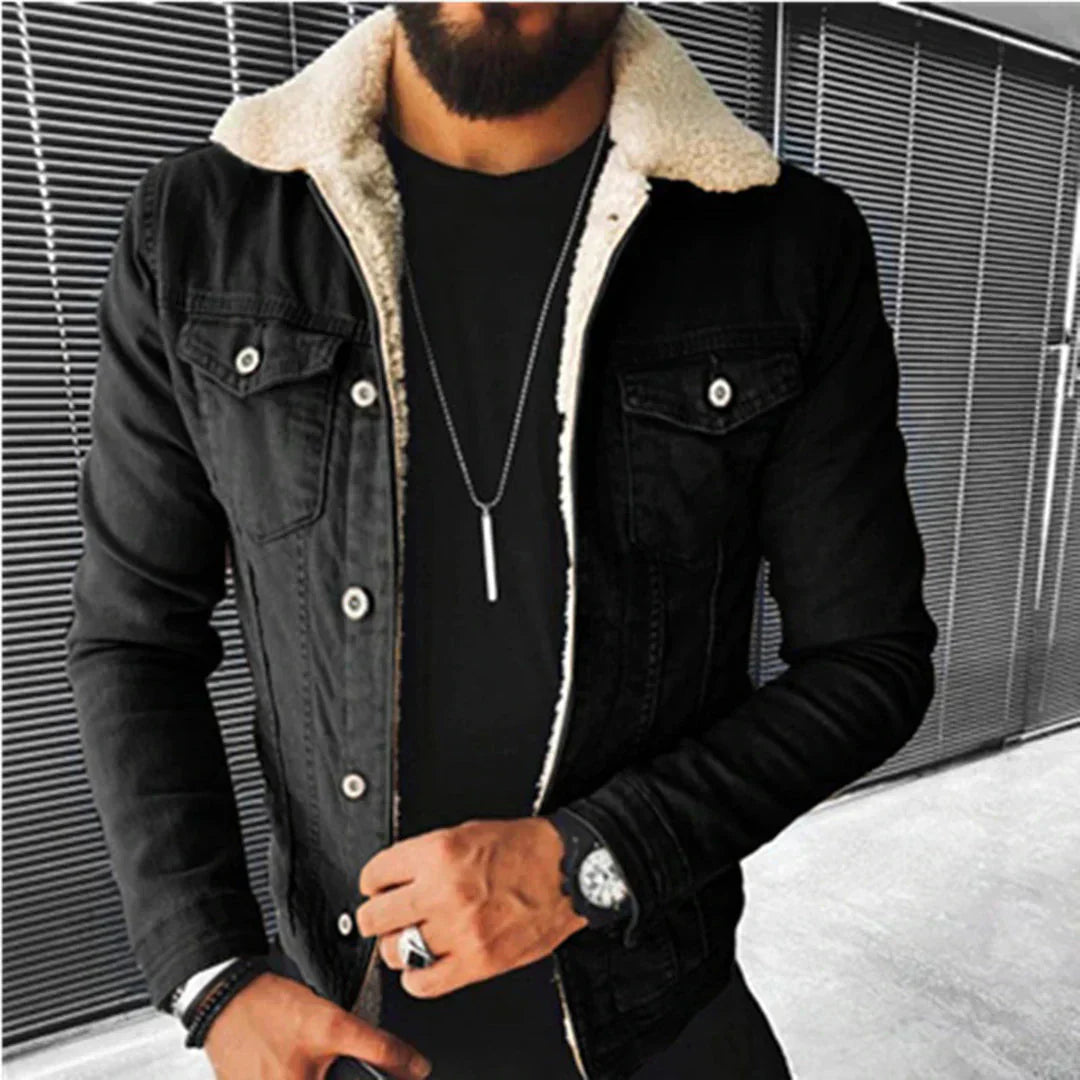 Vintage Style Classic Fit Jeans Jacket