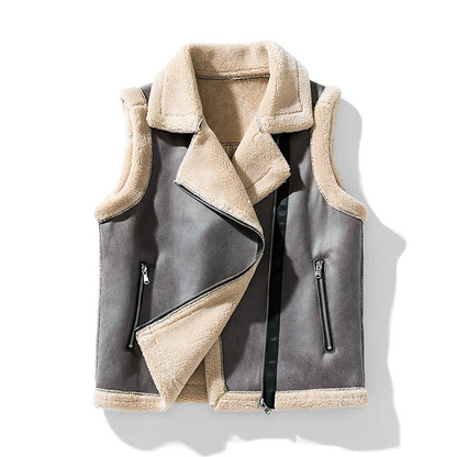 Beatrix | Sleeveless Jacket with Fur for Women