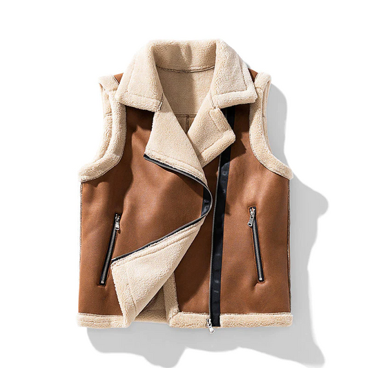 Beatrix | Sleeveless Jacket with Fur for Women