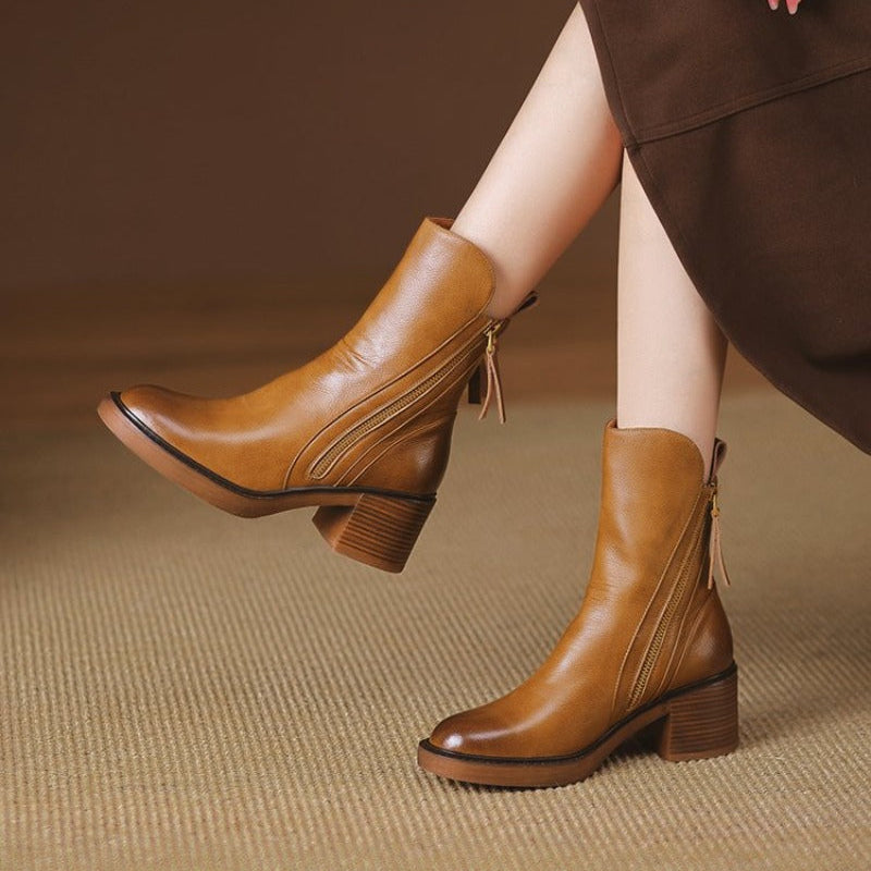 Women's Low Heel Ankle Boots