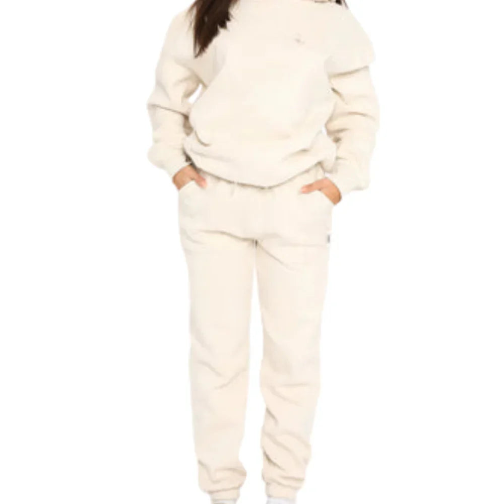 Casual Sport Hoodie Tracksuit Set