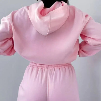 Casual Sport Hoodie Tracksuit Set