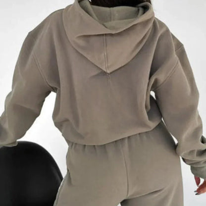 Casual Sport Hoodie Tracksuit Set