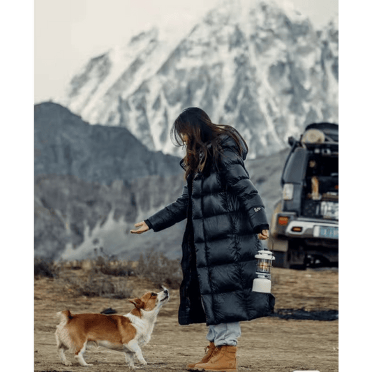 Warm and waterproof down winter jacket for women
