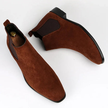 Chelsea boots with elastic panels for men