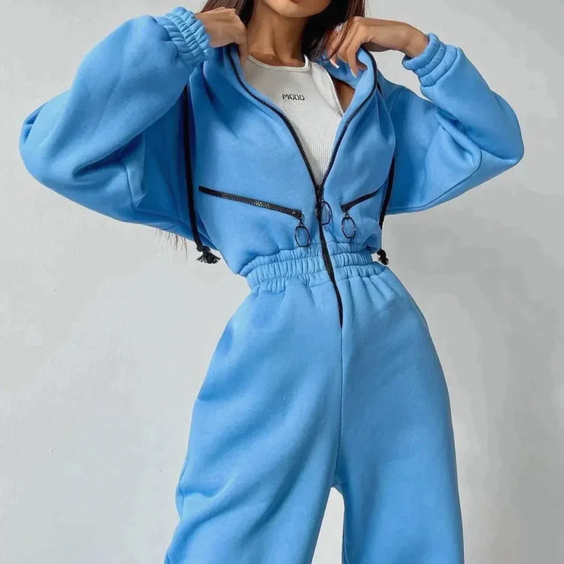 Winter overall for women made of fleece