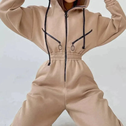 Winter overall for women made of fleece