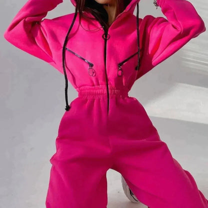 Winter overall for women made of fleece