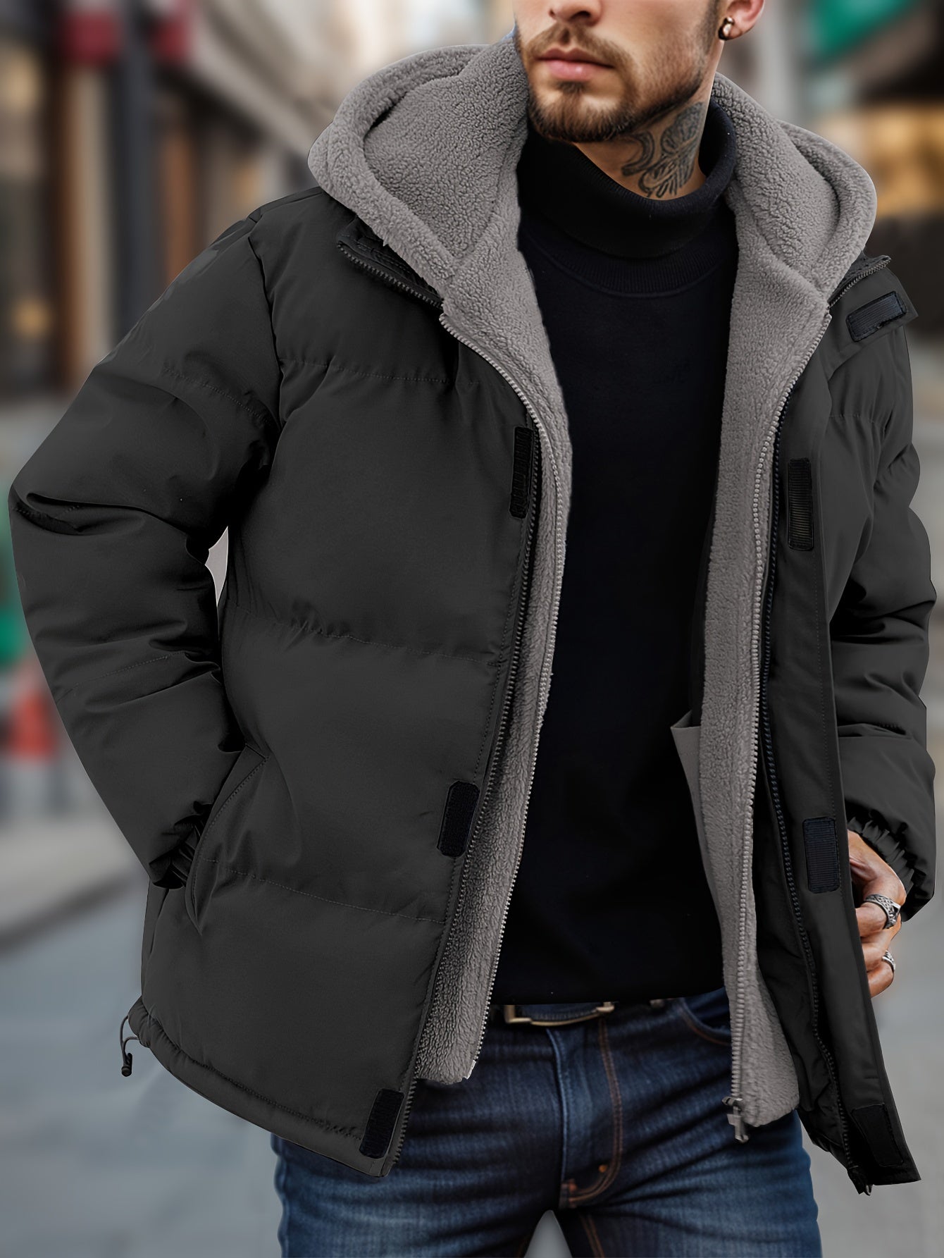 Warmer puffer winter jacket