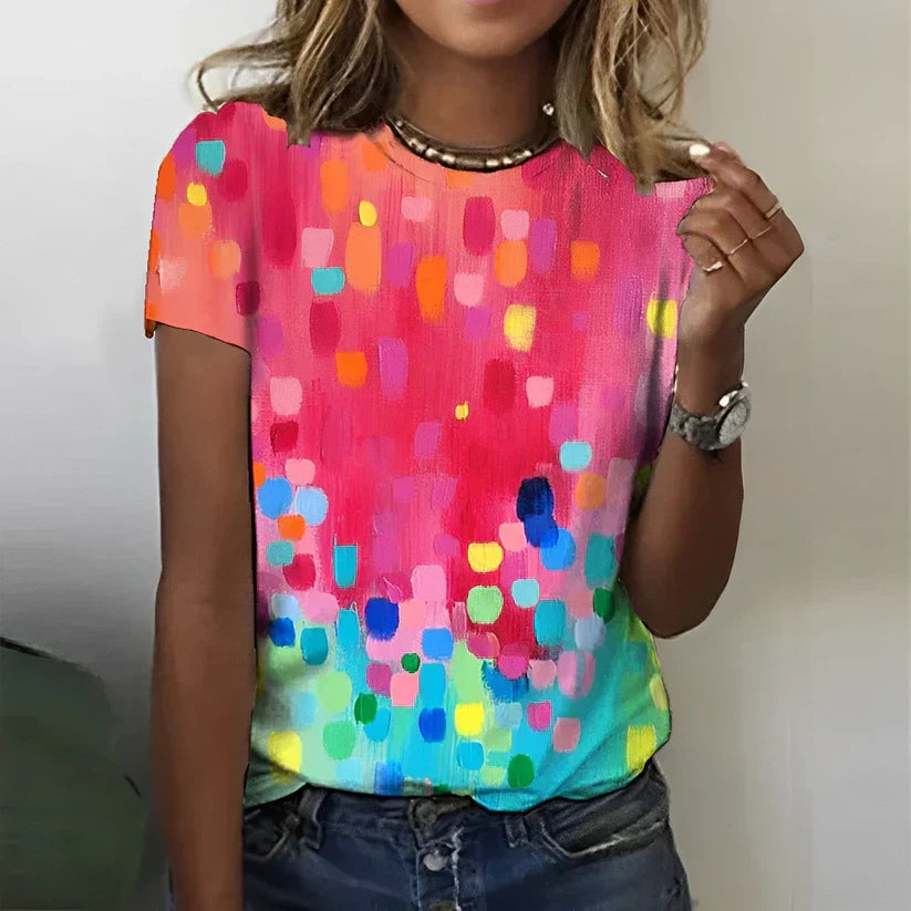 Charming summer blouse by Elle&vire in pretty colors