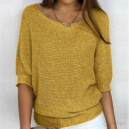 Women's stylish cross-knit Erin sweater