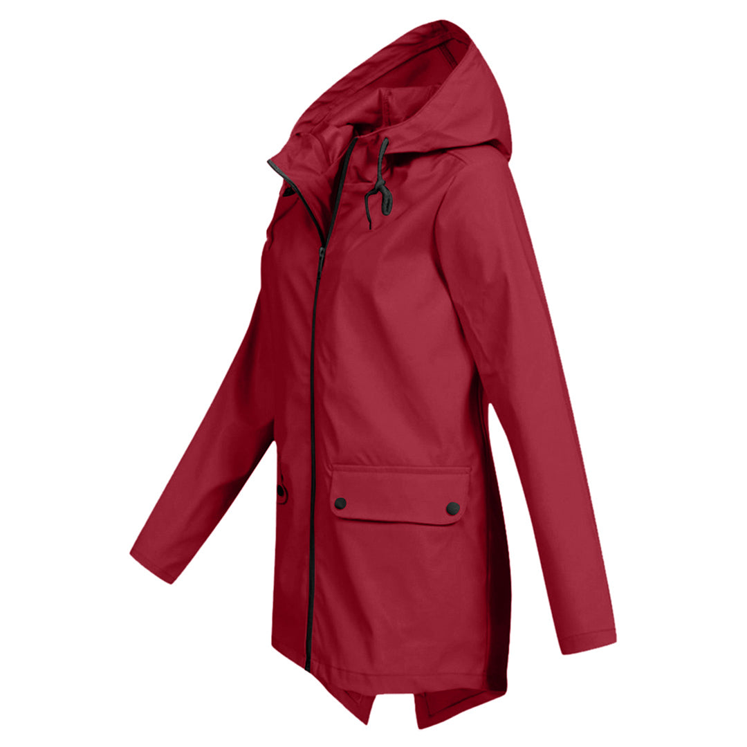 Waterproof Ladies Zip Up Parka Coat