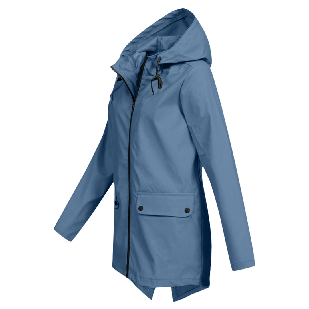 Waterproof Ladies Zip Up Parka Coat