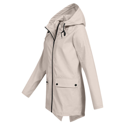 Waterproof Ladies Zip Up Parka Coat