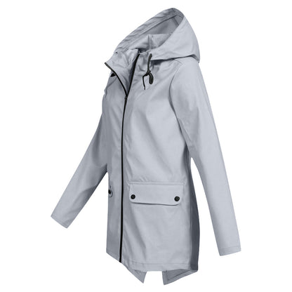 Waterproof Ladies Zip Up Parka Coat